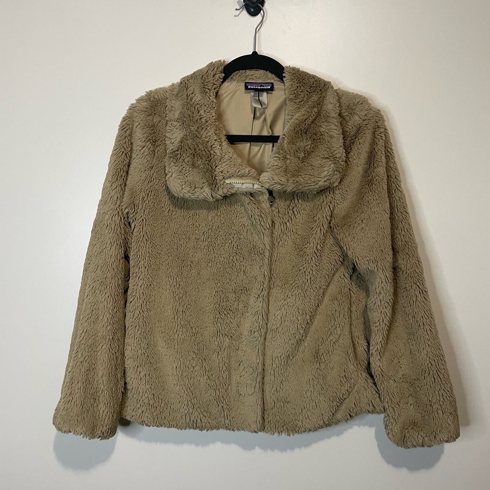 Patagonia Women's Pelage Teddy Jacket Tan size Small - Picture 1 of 6